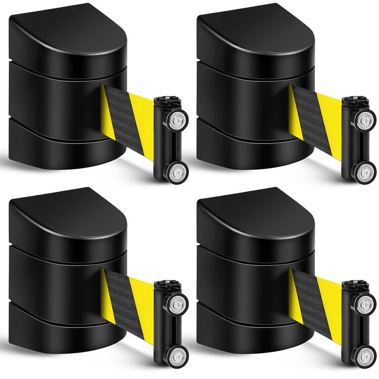 Magnetic wall mount retractable safety belt barrier Magnetic wall mount retractable safety belt barrier